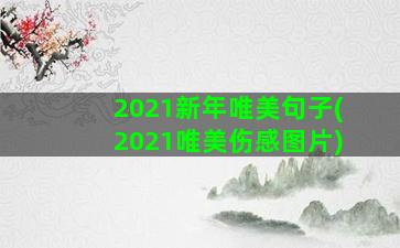 2021新年唯美句子(2021唯美伤感图片)